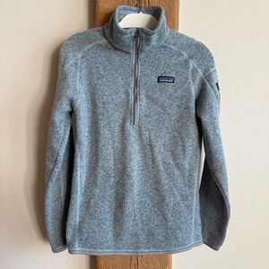Patagonia Better Sweater 1/4 Zip Light Blue Medium